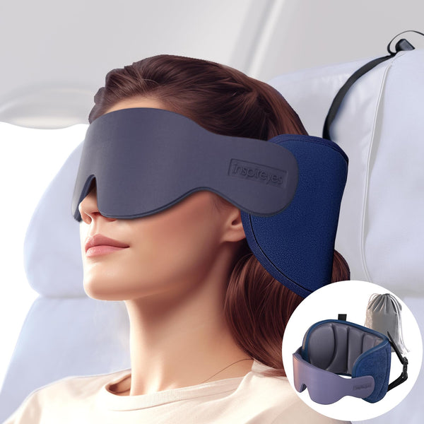Travel Pillows for Airplanes, FSA HSA Eligible Approved Travel Accessories for Long Flight, Car Travel Pillow for Kids, Eye Mask for Sleeping