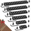 Single Picatinny Aluminum Accessory Rail Set for Mlock 3 5 7 9 11 13 Slots with 13 T-Nuts & Screws, 6 Wrench-Rounded Corner