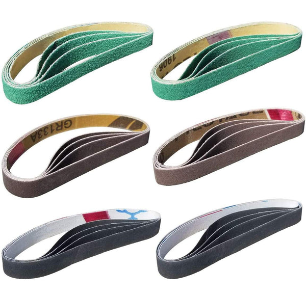 24 Pcs 1/2" X 12" Replacement Belt Kit for Work Sharp Original Knife & Tool Sharpener and Combo Knife Sharpener (WSKTS & WSKTS-KT) -