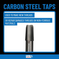 Drill America 3/4"-14 NPT Pipe Tap , Carbon Steel, DWTPT Series