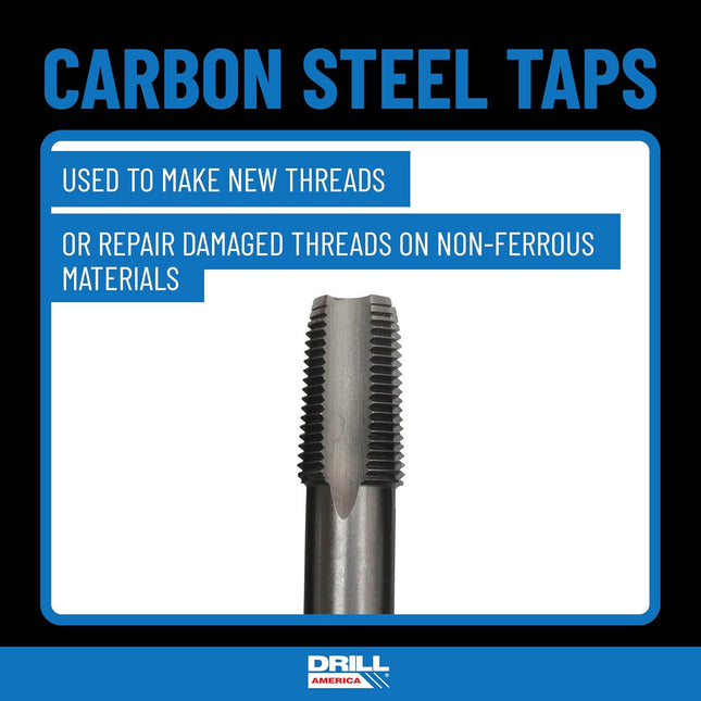 Drill America 3/4"-14 NPT Pipe Tap , Carbon Steel, DWTPT Series