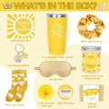BRIGHTEN up HER DAY! Unique 10Pcs Birthday Gift Baskets for Women - Sister & Friendship Cheer up Box with Get Well Soon & Sunshine Gifts!