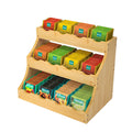 Bamboo Tea Bag Organizer, 3 Tier Vertical Tea Organizer, Tea Holder for Kitchen Island, Coffee Shop or Office, Tea Storage with 12 Adjustable