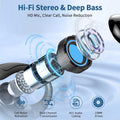Wireless Earbuds, 2025 Bluetooth 5.4 Headphones Sport, Bluetooth Earbuds with ENC Noise Canceling Mic, 75H Stereo Wireless Headphones IP7