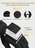 TRENDOUX Winter Gloves for Men Warm: 3M Thinsulate -20â Windproof Waterproof Ski Women Glove with Touchscreen Thermal Lining Anti-Slip for Work