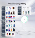 Magnetic Wireless Charger 15W Mag Safe Charger-Fast Charging Pad Compatible with Iphone16/15/14/13/12 Series & Airpods 2 3 Pro-Led Mag-Safe Pad