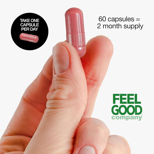 FeelGood Superfoods Vita Fruits and Veggies Capsules - 25 Superfood Ingredients, Fruit and Vegetable Multivitamin, 60 Count - for Men and Women -