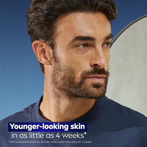 NIVEA MEN Age Defense Advanced Face Serum for Dark Spots with Thiamidol (TM) + Hyaluronic Acid, Skin Care Gifts for Dad, Helps Reduce Look of Dark