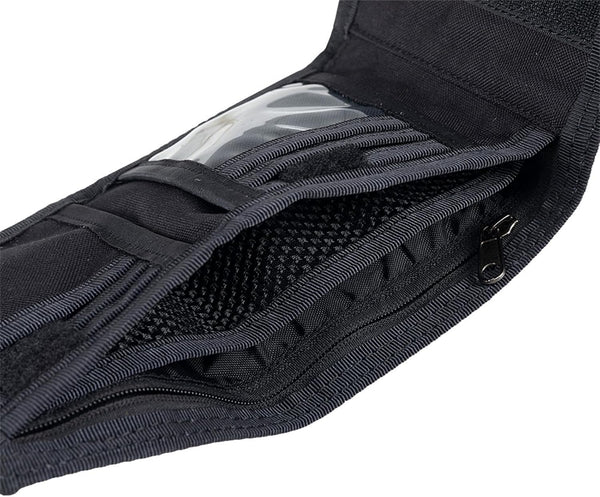 EXCELLENT ELITE SPANKER Nylon Trifold Wallet for Men ID Card Holder Tactical Military Wallet with Coin Pocket Outdoor Wallet BLK