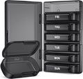 PULIV Pill Organizer with Large Capacity, Dual Protection Pill Box 7 Day, Arthritis Friendly Pill Case Easy to Open, Weekly Medicine Organizer for