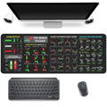 Stock Market Invest Day Trader Trading Mouse Pad Chart Patterns Cheat Sheet,Large Computer Mouse Pad Desk Pad with Stitched Edges Desk Mat