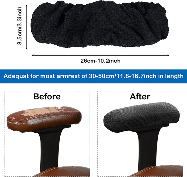 Office Chair Arm Armrest Covers â Stretchable Slipcover Protector Sleeve for Computer Gaming Desk Rotating Chairs Easy