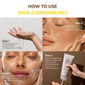 AVCA Korean Blackhead Remover Cleansing Oil 10.14 Fl.Oz.(300Ml) - Oil Cleanser for Face, Makeup Blackhead Remover, Normal & Oily Skin, Face Pore