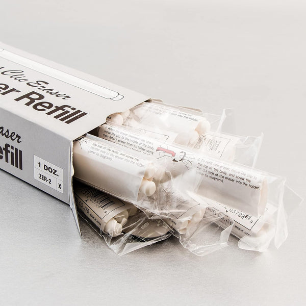 Pentel Refill Erasers for Clic Eraser, Pack of 12 (ZER-2) (2 Dozen)