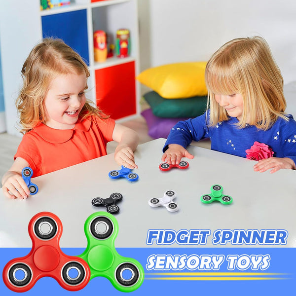 SCIONE Fidget Spinners Toys 5 Pack, Sensory Hand Fidget Pack Bulk, Anxiety Toys Stress Relief Reducer, Party Favors for Kids Adults Goodie Bag