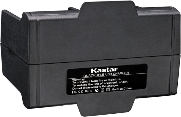 Kastar Quadruple Battery Charger Compatible with Minolta MND20 44 MP / 2.7K Ultra HD Digital Camera, Full HD 1080P Rechargeable Electronic Mini