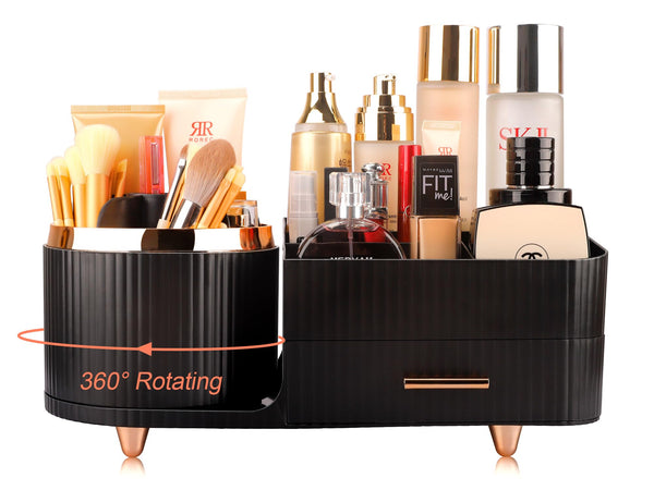 Makeup Organizer for Vanity, Cosmetic Display Case with Drawers, Fits Makeup, Skincare Products, Brushes, Lipsticks, and Other Accessories,