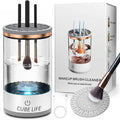CUBE LIFE Electric Makeup Brush Cleaner Machine, 1200Mah Cosmetic Brush Cleaner Machine for All Type Makeup Brushes, Makeup Brush Cleanser, Brush