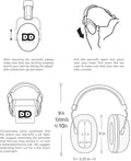 Professional Safety Ear Muffs by Decibel Defense - 37Db NRR - the HIGHEST Rated & MOST COMFORTABLE Ear Protection for Shooting & Industrial Use -