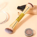 Ducare Foundation Brush Contour Bronzer Makeup Brush Double Ended Self Tanner Brush Sculpting Brush for Blending Liquid Powder Concealer Cream