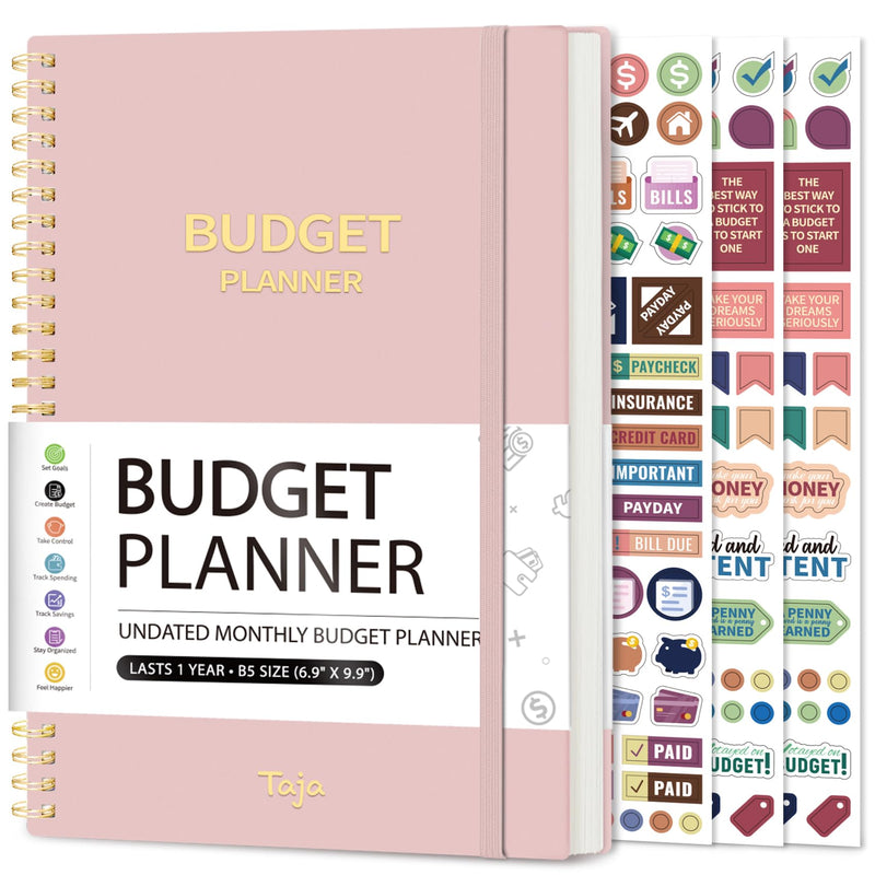 Budget Planner - Monthly Budget Book with Expense Tracker Notebook, Undated Bill Organizer & Finance Planner to Take Control of Your Money,