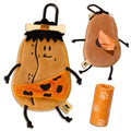 Dog Poop Bag Holder for Leash with Waste Bags and Keychain Clip, Easy Refill, Unscented, Doggy Walking Accessory, 1 Caveman Dispenser and 15 Count