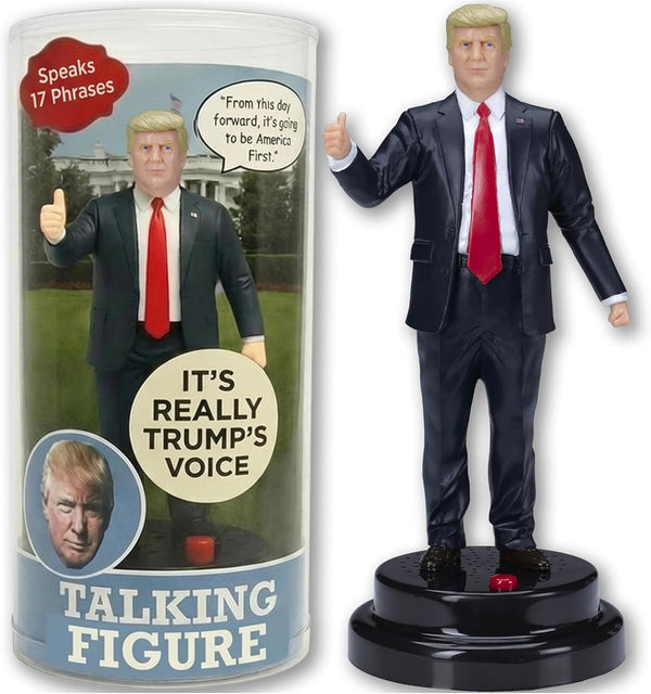 Talking Donald Trump Figure Speaks Multiple Lines in Donalds Real Voice - Trump Fathers Day, Presidential Desktop Collection, Unique Patriotic Dad