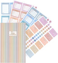Erin Condren Functional Sticker Book (624 Stickers 12 Sheets)