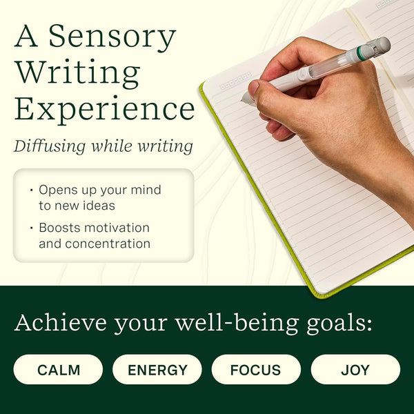 Lifelines Pen Diffuser, in Bloom - 1Mm Black Ballpoint Pen with Scented Essential Oil Blends â Aromatherapy Diffuser & Sensory Immersion Diffuse