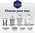 Color Scents Medium Trash Bags - 8 Gallon, 40 Bags (1 Pack of 40 Count), Twist Tie - Ivory Bag in Vanilla Flower Scent with Microban