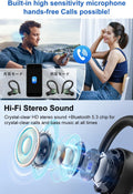 Wireless Earbuds, 60H Playback Bluetooth 5.3 Headphones,Noise Cancelling Wireless Headphones with LED Battery Display, Mics Clear Call, IPX7