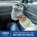 Dixie to Go Medium Paper Coffee Cups with Lids, 12 Oz, 26 Count, Disposable Cups for On-The-Go Hot Beverages