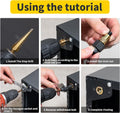 HIFESON Hand Rivet Nut Tool, Rivnut Tool - Metric & SAE with 30pcs Steel Rivet Nuts，Rivet Nut Kit with Sturdy Case Packed, Designed for Tight