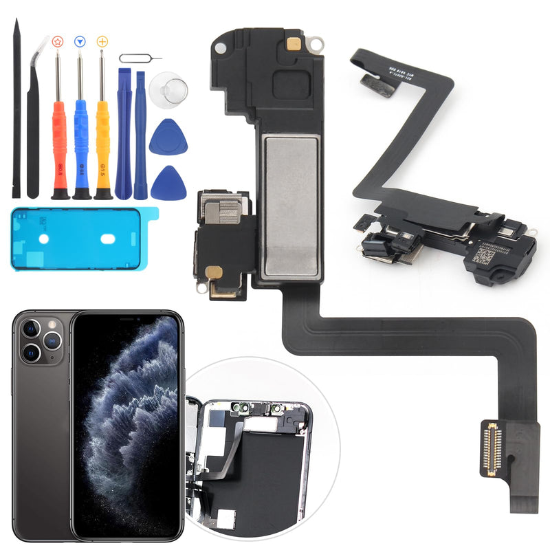 Earpiece Speaker for Iphone 11 Pro Ear Speaker Replacement for Iphone 11 Pro Speaker Replacement Light Proximity Sensor Flex Cable Earphone