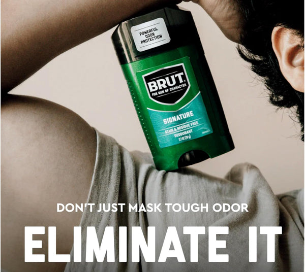 Brut Deodorant Original Fragrance 2.7 Oz / 76 G (Pack of 6)