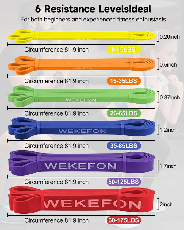 Resistance Bands Set, Pull up Assist Bands - Stretch Resistance Band - Mobility Band Powerlifting Exercise Bands for Resistance Training, Physical