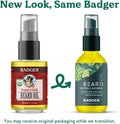 Badger Beard Oil, Babassu & Jojoba, Certified Organic, Premium Beard Conditioner, Beard Oil for Dry Skin, Beard Oil for Long Beards, Facial Hair