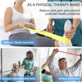 Resistance Bands for Working Out, Physical Therapy Bands, Latex Free Elastic and Exercise Bands Set for Stretching, Suitable for Rehab, Yoga,