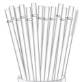 ALINK 12-Pack Reusable Plastic Clear Straws, 13 Inch Extra Long Tumbler Straws for Stanley Cups, 1 Gallon, 64 Oz 40 Oz 32 Oz Water Bottles, plus
