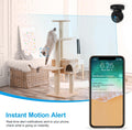 Wansview Security Camera Indoor, 360 Degree Wifi Home Security Cameras for Pet/Dog/Nanny, 2 Way Audio Night Vision, Works with Alexa, with TF Card