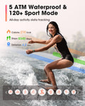 Smart Watches for Women Men with Call: Fitness Trackers with 24-Hour Heart Rate Spo2 Sleep Monitor 5ATM Waterproof 120+ Sport Mode Watches for