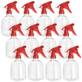 Juvale 12 Pack Refillable 16Oz Plastic Spray Bottles - All-Purpose Red Spray Bottle for Hair, Cleaning Solutions, Plants, with Adjustable Nozzle