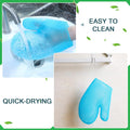 Karenhi 2 Pcs Honeycomb Exfoliating Glove Set Exfoliating Bath Mitt Honeycomb Face and Body Scrubber Shower Mitt for Cleaning Body Shower Face