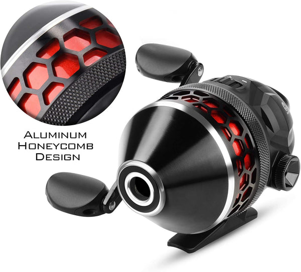 Kastking Brutus Spincast Fishing Reel,Easy to Use Push Button Casting Design,High Speed 4.0:1 Gear Ratio,5 Maxidur Ball Bearings, Reversible