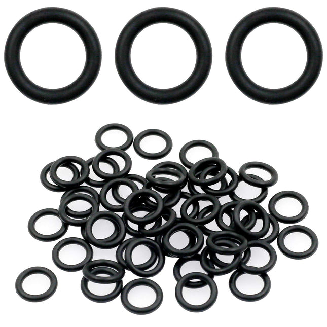 50Pcs Power Pressure Washer O-Rings for 1/4 Inch M22 Quick Connect Coupler (Black)