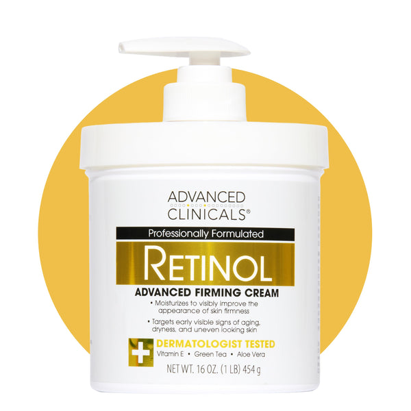 Advanced Clinicals Retinol Body Lotion & Face Moisturizer | Visible anti Aging Skin Care Retinol Body Cream for Women & Men Targets Look of Fine