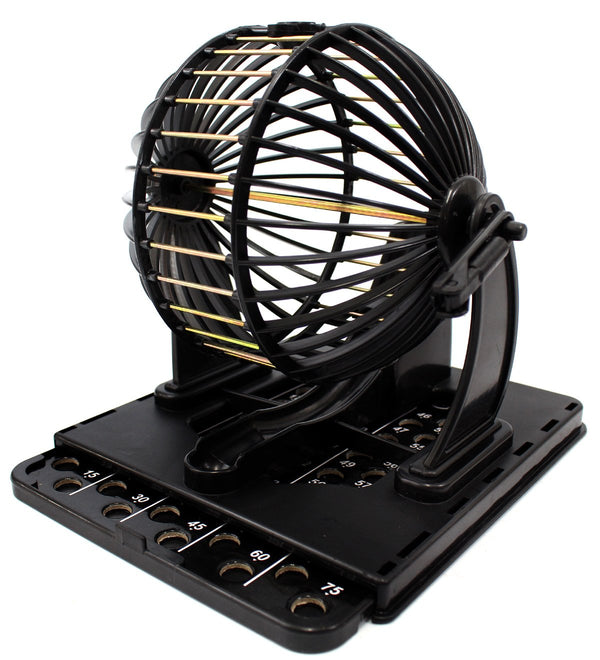 Powertrc Bingo Machine Cage Game Set | with Bingo Balls | Classic Cage | Bingo Tray (Classic Version)