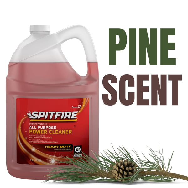 Spitfire CBD540045 Professional All Purpose Power Cleaner, Heavy Duty Degreaser Removes Resin, Paint, Oil, Ink, Gum, Pine Scent, Ready-To-Use