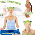 Jowmoy Green Frog Eye Elastic Headband - Versatile for Spa, Skincare, Makeup, Face Wash, Fun Gift for Women (1 Pack)