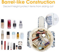 Narwey Barrel Drawstring Makeup Bag Large Cosmetic Bag Make up Bags Toiletry Bag Travel Bags for Toiletries Organizer for Women Gift for Teen